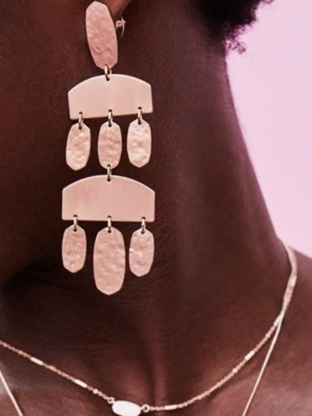 Kendra Scott ‘Emmet’ Multi-Drop Statement Earrings Rose Gold